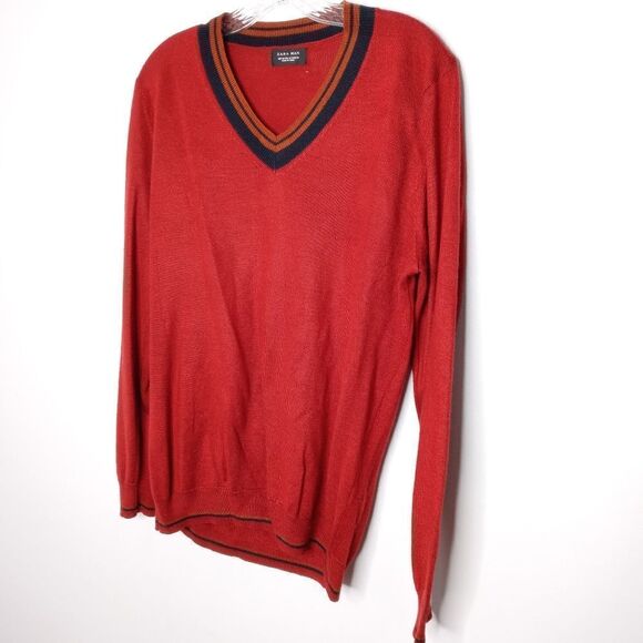 Zara burnt orange pullover size medium - Picture 2 of 5